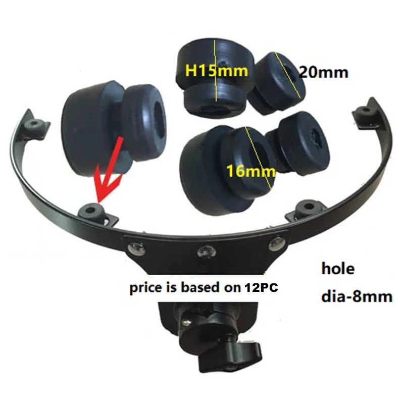 12 pc drum mounting rubber washer