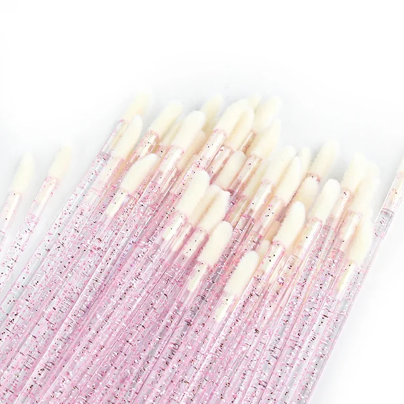 Makeup Brushes 50 Pcs Crystal Lip Brushes Lipstick Wands Applicator Lip Gloss Wand Make up Products Beauty Cosmetic Applicators 2