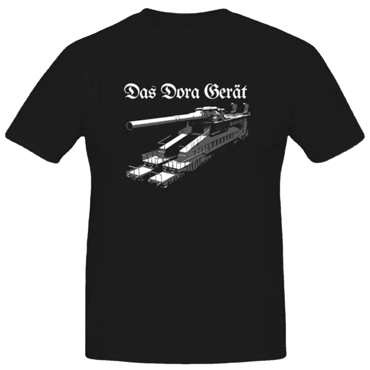 

The Dora Device 80 Cm Cannon WWII German Army Railway Guns T-Shirt. Premium Cotton Short Sleeve O-Neck Mens T Shirt New S-3XL