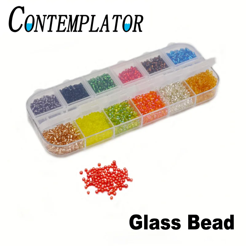 

CONTEMPLATOR 12colors Fly Tying Holographic Nymph Head Bead dia.3mm/2mm/1.5mm Killer Caddis Glass Beads Fly Fishing Materials