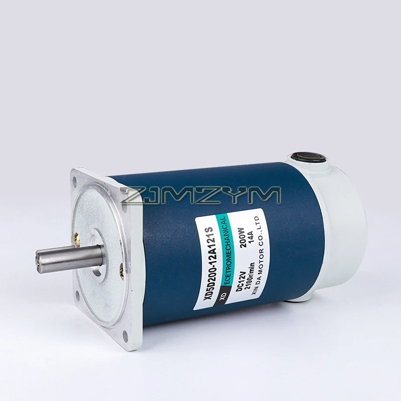 DC 12V 24V 영구 자석 모터, 고속 1800rpm 3000rpm 120W DC 속도 조절, 가역 고토크 전기 모터