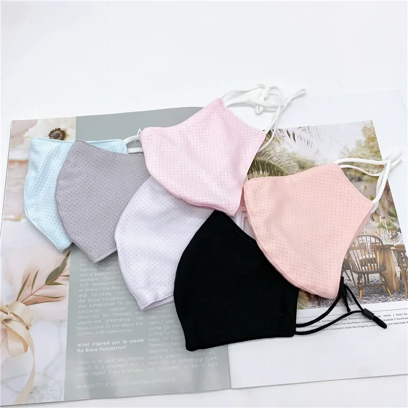 Pure Cotton Women's Adult Mouth Mask Dust-Proof Windproof Face Protection Anti-Fog Keep Warm Breathable Party Masks