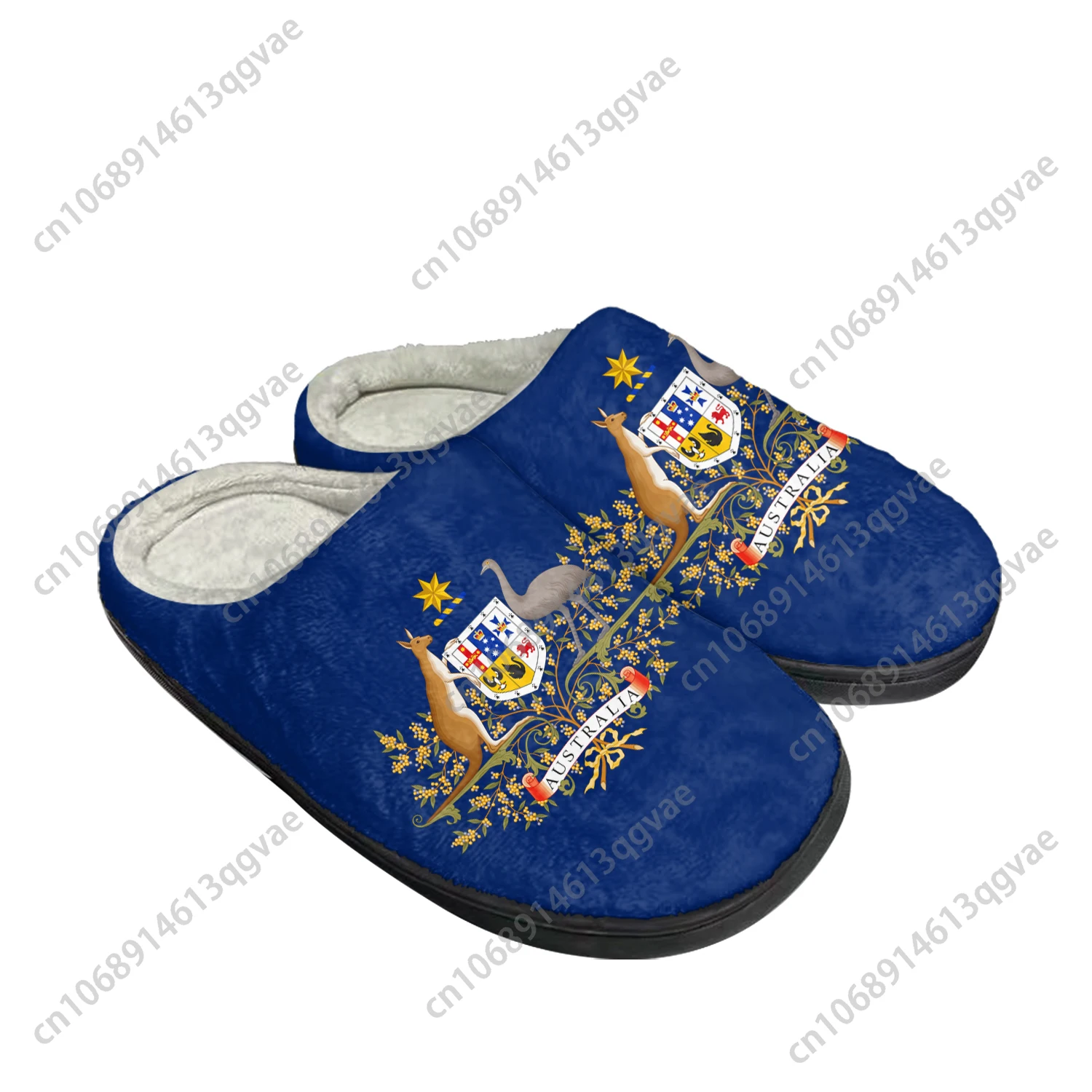 Australian Flag Home Cotton Custom Slippers Mens Womens Sandals Australia Plush Bedroom Casual Keep Warm Shoes Thermal Slipper