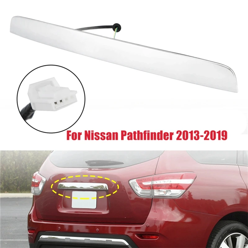 

Rear Lift Gate Chrome Handle Trim Moulding For Nissan Pathfinder 2013-2019 90810-9PG2D 90810-3KG0A Boot Trunk Lid Handle