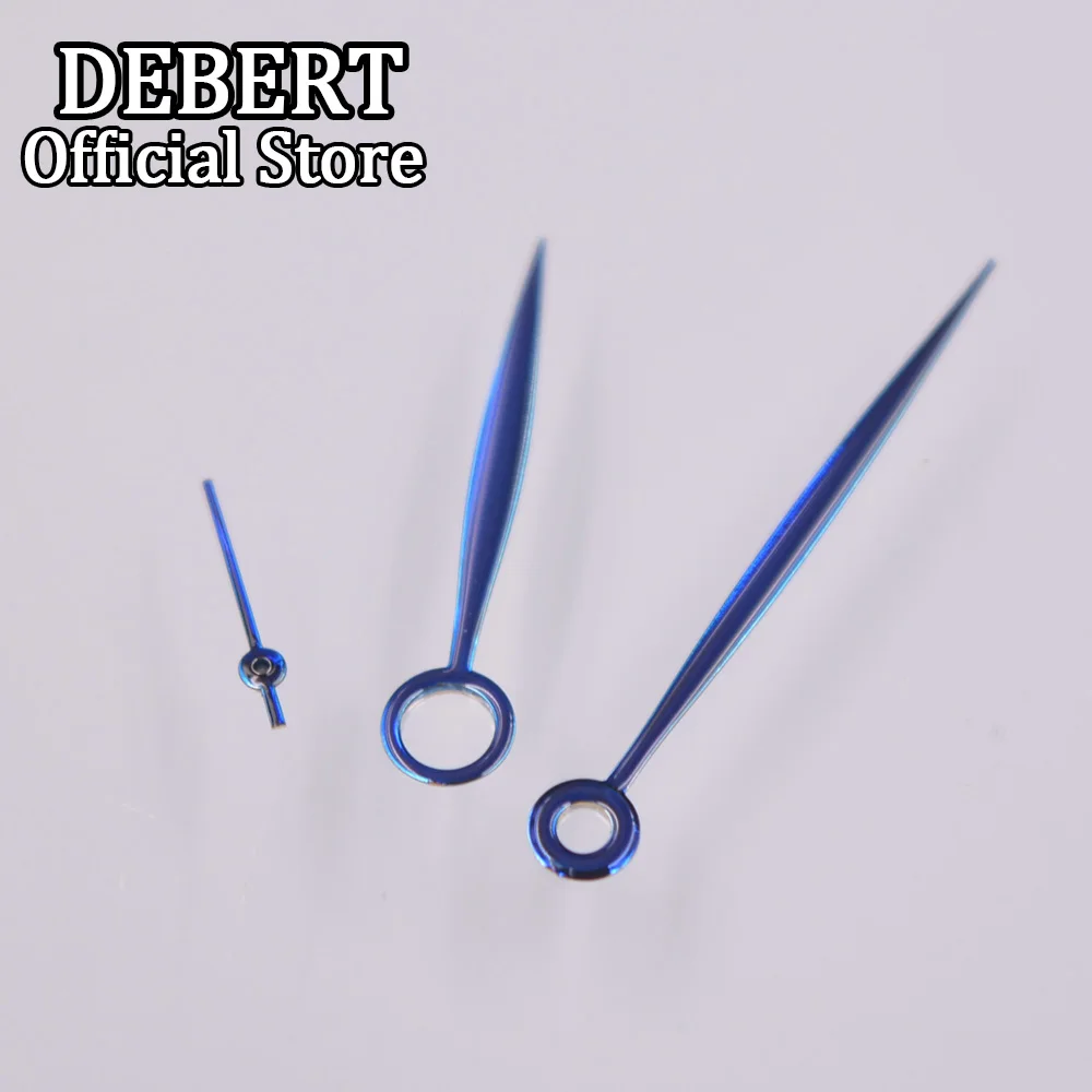 DEBERT New Blue/Gold/Rose gold/Silver Watch Hands For ETA 6497 6498 ST36 Movement Mens Watch hands 5mm x 12mm x 16mm Manecillas