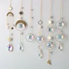 1PCS Moon AB Crystal Suncatcher Window Sun Catchers Hanging Prisms Pendant Light Catcher Rainbow Maker Home Garden Decoration 3