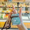 Diamonds Mini headphone bag pendant light luxury diamond-encrusted cylinder lipstick bag shiny  purse key ring accessories 2