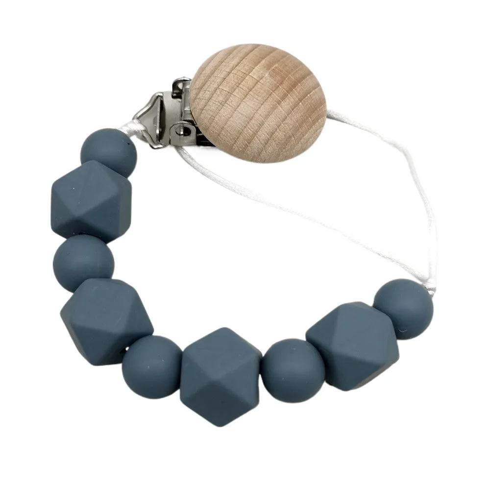 Baby Pacifier Clip for Teething - Chewable Soother Holder