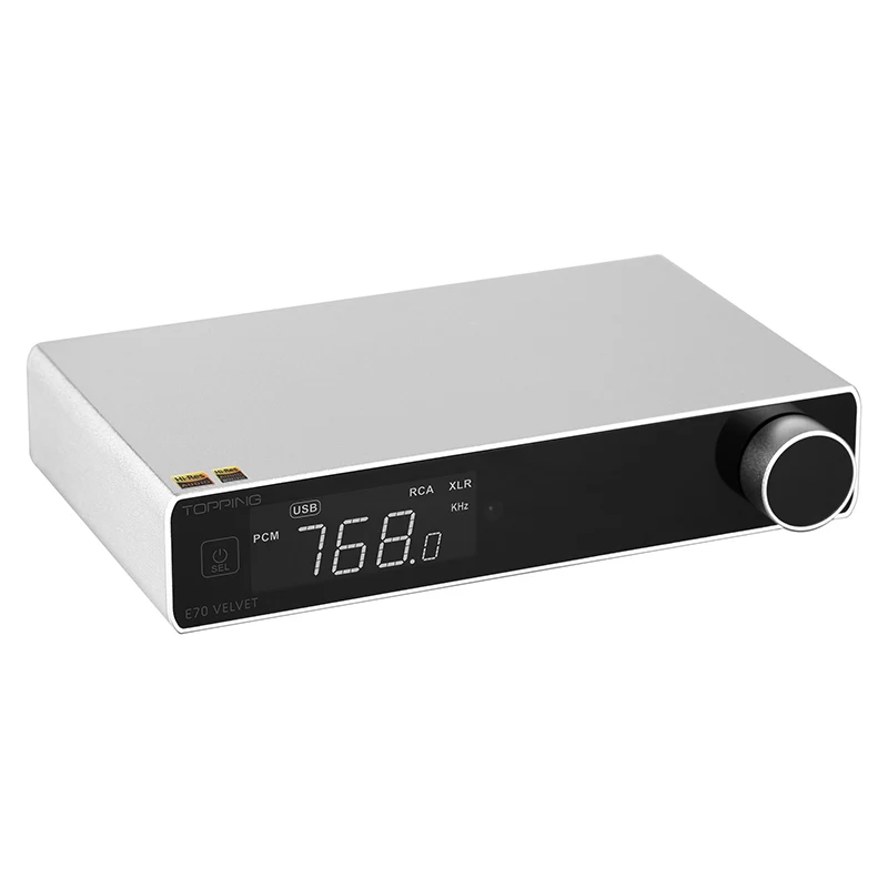 TOPPING E70 бархатный декодер AK4499EX XU316 DSD512 PCM768kHz Bluetooth 5,1 LDAC 24 бит96 кГц с дистанционным управлением E70V DAC (art.: 3920bf8d35530) - 3920bf8d35530