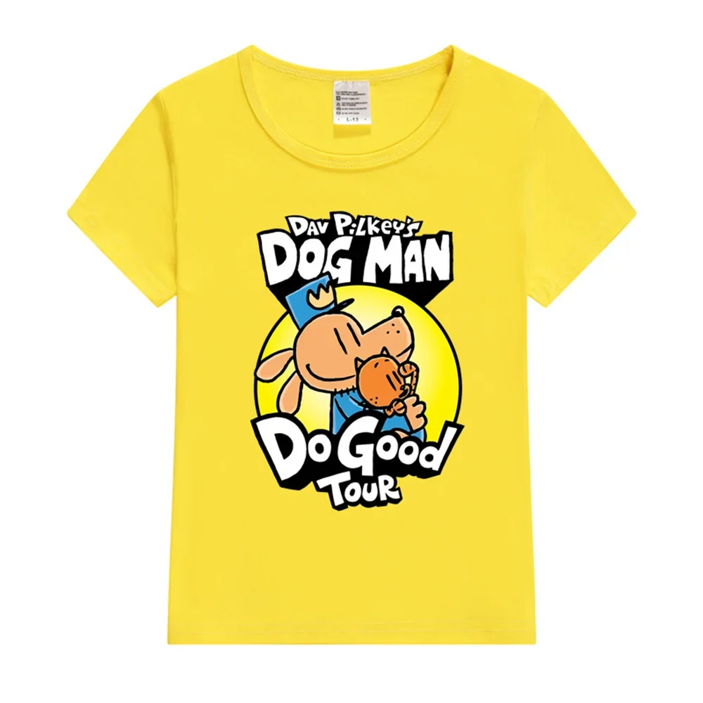 Dog Man Do Good Tour Kids T-Shirt Boy Girl T-shirt Fashion Print Short Sleeve O-neck Boy's Funny Tee Top Gift For Kids Clothing 5