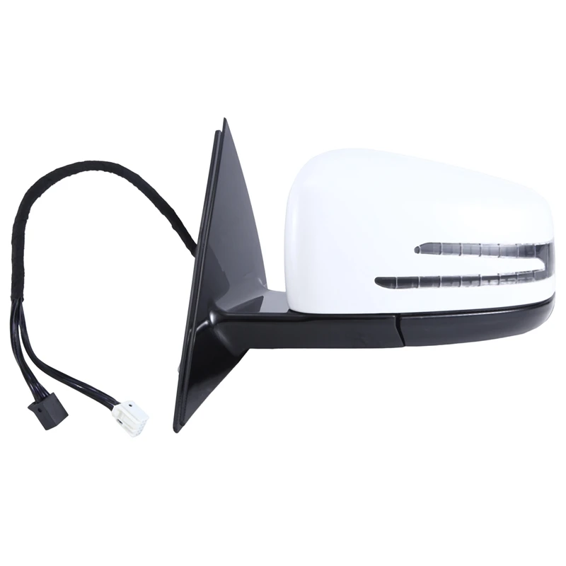 

Зеркало заднего вида с боковой дверью в сборе, белое для Mercedes Benz W221 S Class S300 S400 S500 S550 2010-2013