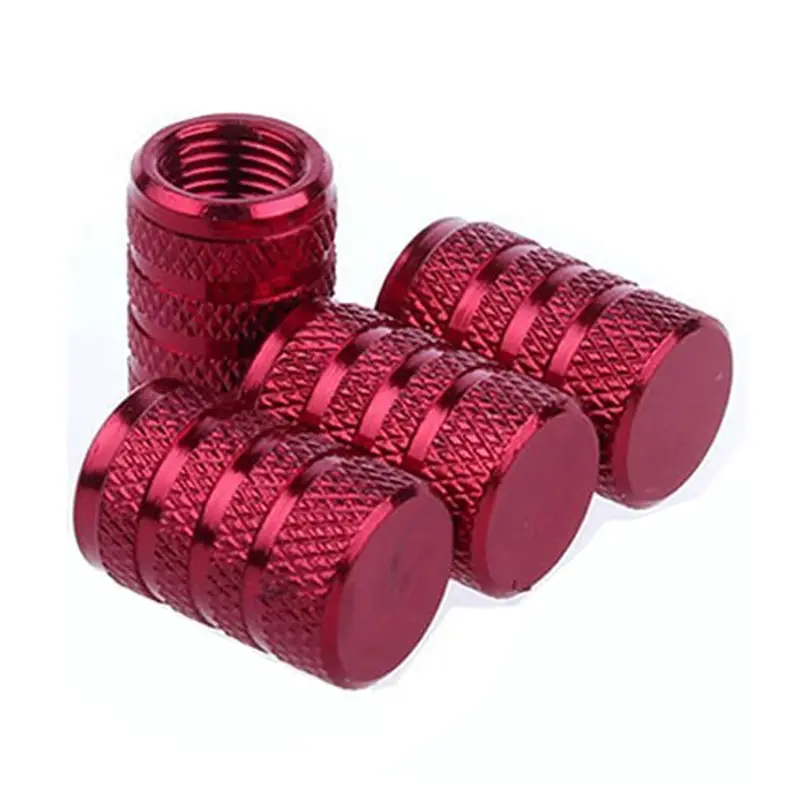 DSYCAR 4Pcs Silver Car Tire Valve Stems Cap Knurling Style Tire Valve Cap Aluminum Tire Wheel Stem Air Valve Cap for US Schrader - Image 32