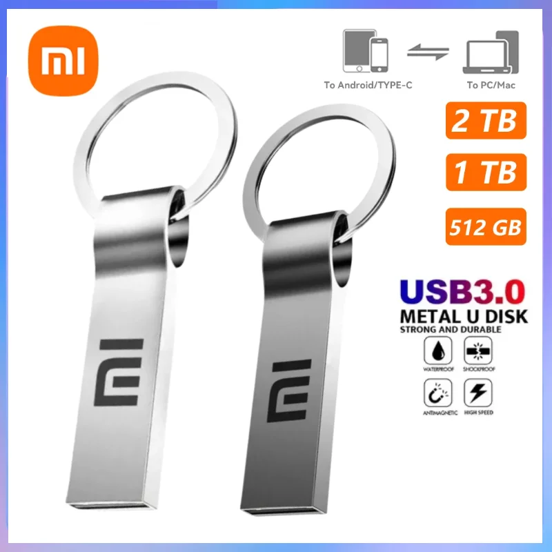 Xiaomi 2024 Usb3.0 Flash Drive 2Tb 1Tb 128Gb 256Gb Memory Stick Di Trasferimento Dati Ad Alta Velocità Chiavetta Usb Ultra-Sottile