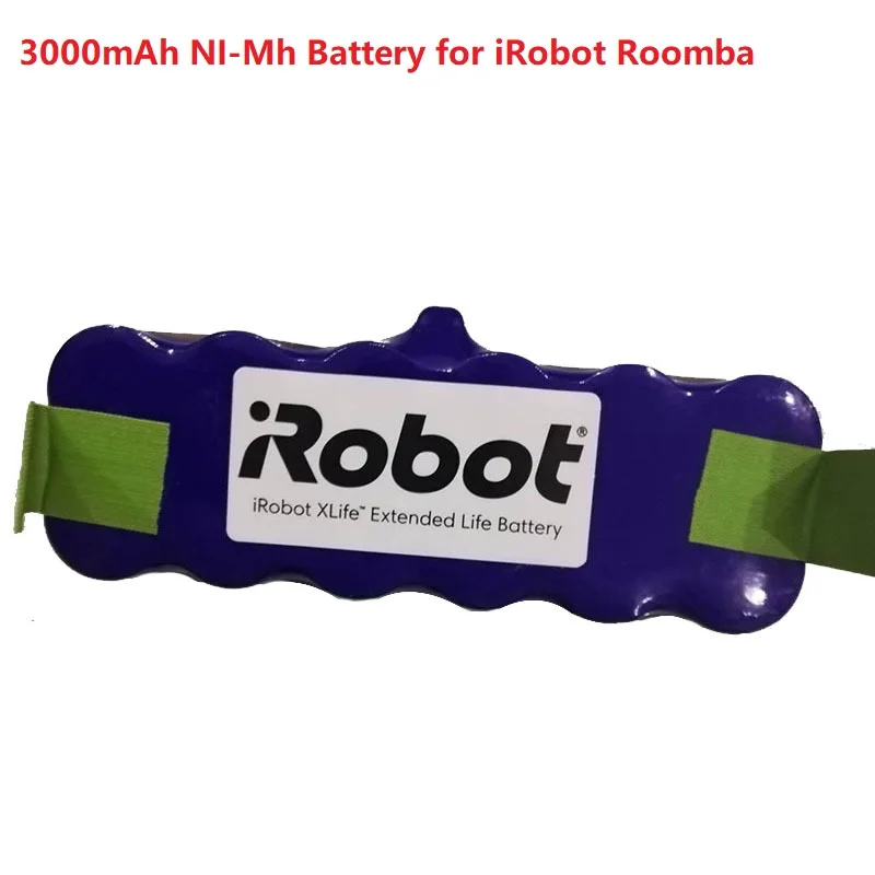 1PCS Replacement 14.4V 3000mAh NI-Mh Battery for iRobot Roomba 500 600 700 800 Series 555 560 580 620 630 650 760 780 790 880