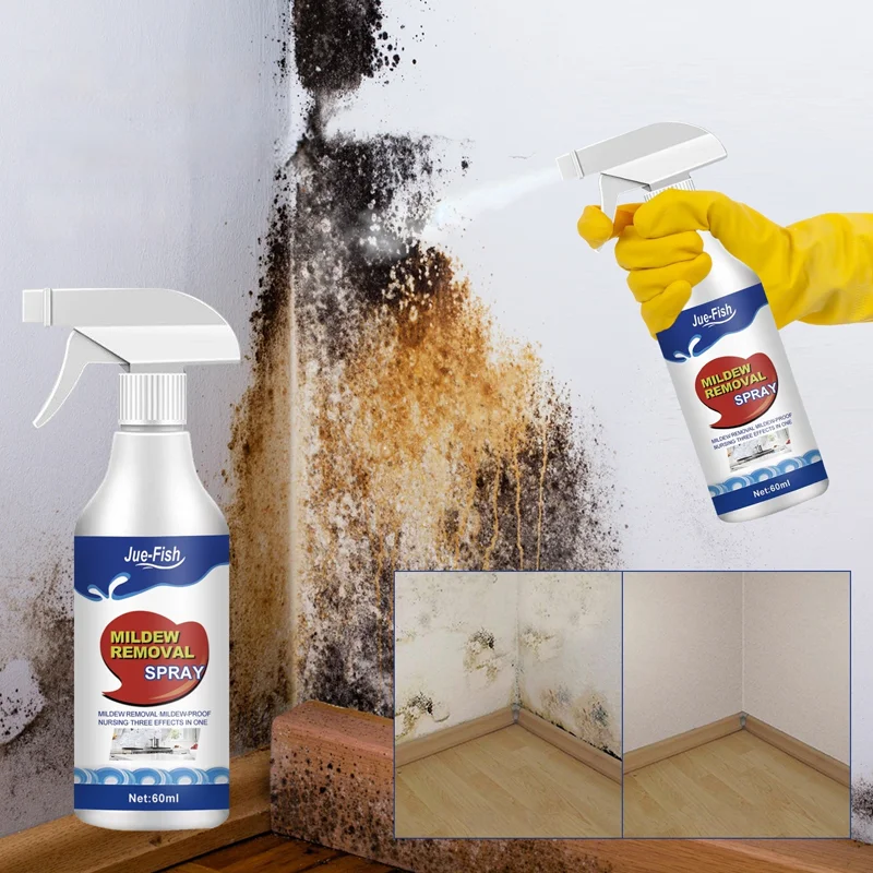 Mildew Remover Clean Mildew Spots Tile Walls Multi-functional Stain Removal Spray 60ml Stain Remover stain remover