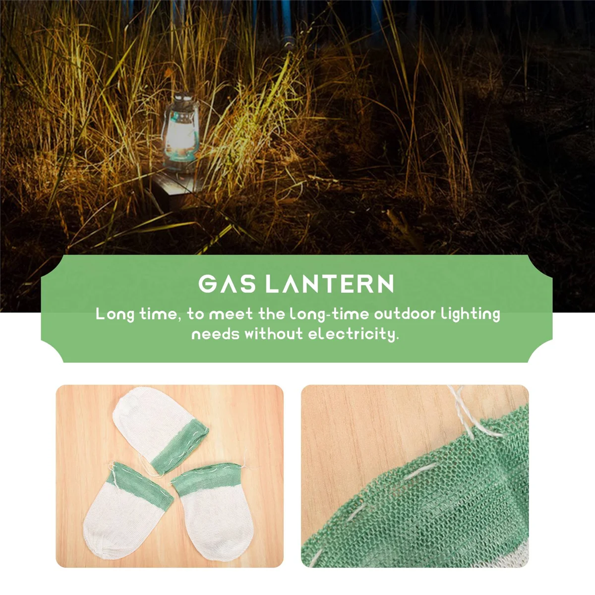 Propane Lantern Mantles 20Pcs For Gas Lantern Propane Light for Outdoor Camping