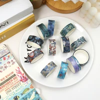 Creative Floral Hot Foil Washi Tape Set,12 Rolls Decorative Masking Tape for Scrapbooking,Journaling,DIY Gift Supplies 6