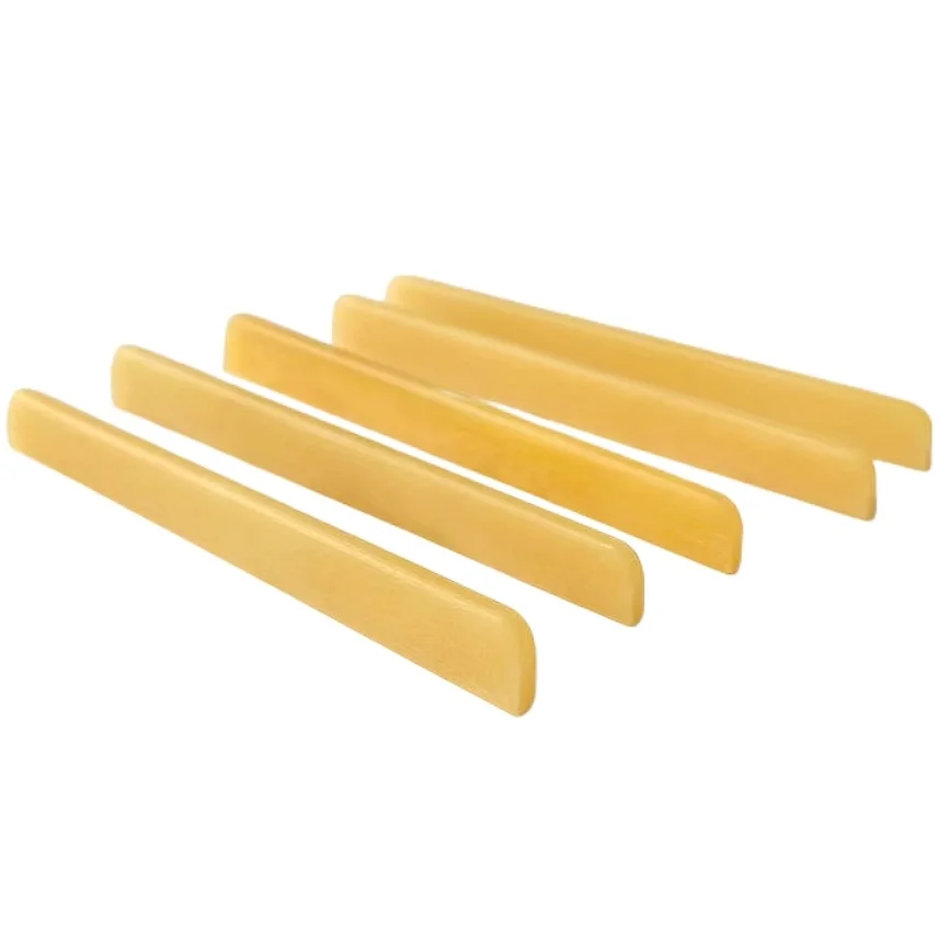 10x UNBLEACHED BONE Saddle for Classical Guitar 80x3x9mm Luthier Builder Nut Bridge DIY guitar bridge guitar nut
