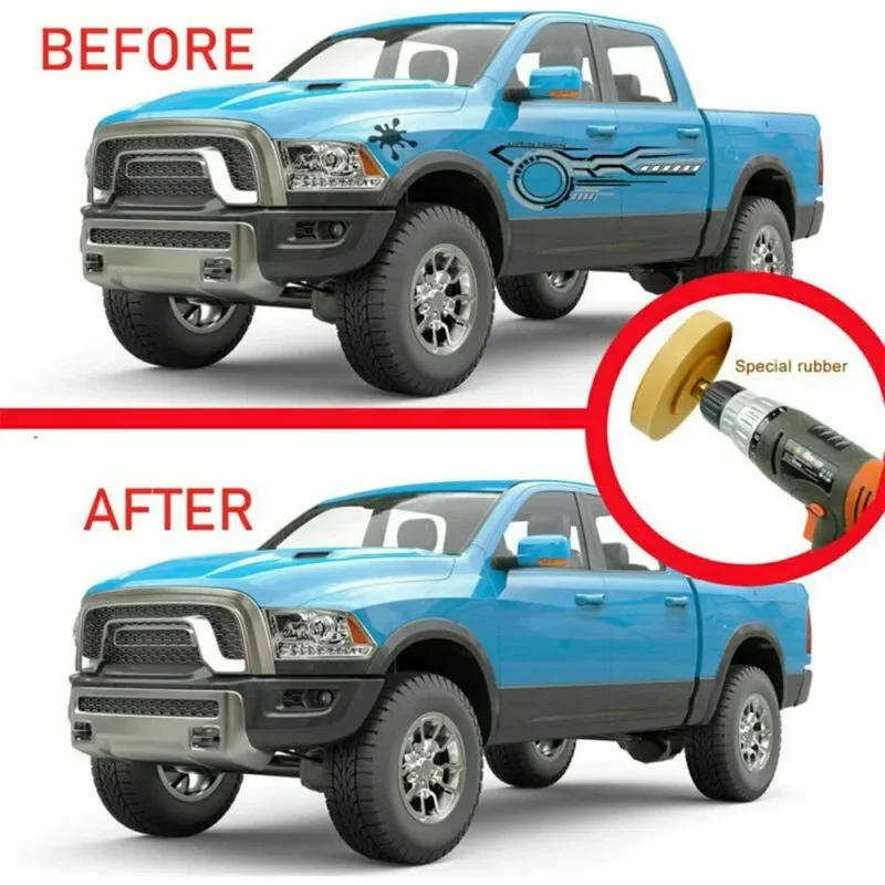 1PC Rubber flat rubber remover, pneumatic remover, rubber removal wheel, car paint surface sticker, tape cleaning