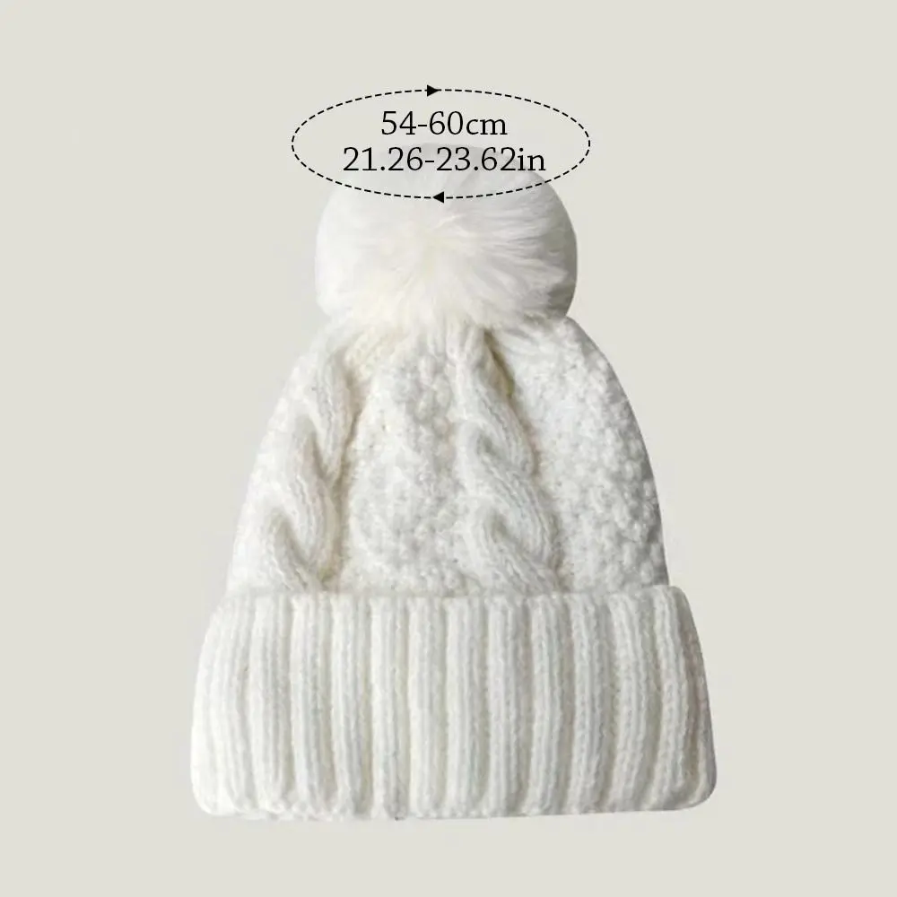 Fashion Outdoor Winter Hat Keep Warm Thickened Knitted Cap Ear Protection  Casual Elastic Beanie Hats for Men Women