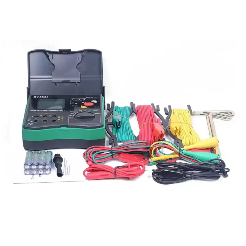 DY5500 4-in-1 Digital Multifunction Tester-Resistance, Insulation, Earth, Voltmeter & Phase Indicator