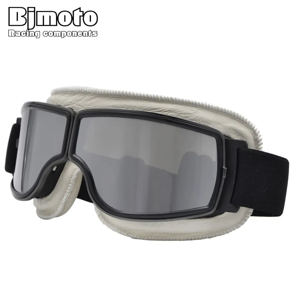 Bjmoto Motocross Occhiali Vintage Casco Viso Aperto Mezza Moto Moto Moto Moto Oculos Sci Occhiali Pilota Vintage