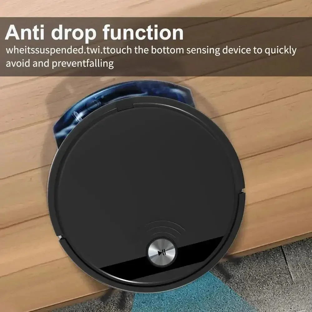 3-in-1 Smart Robot Vacuum Cleaner Household Sweeping Robot 2800PA with Remote Control & APP Super Quiet Wet & Dry Floor Mopping 3