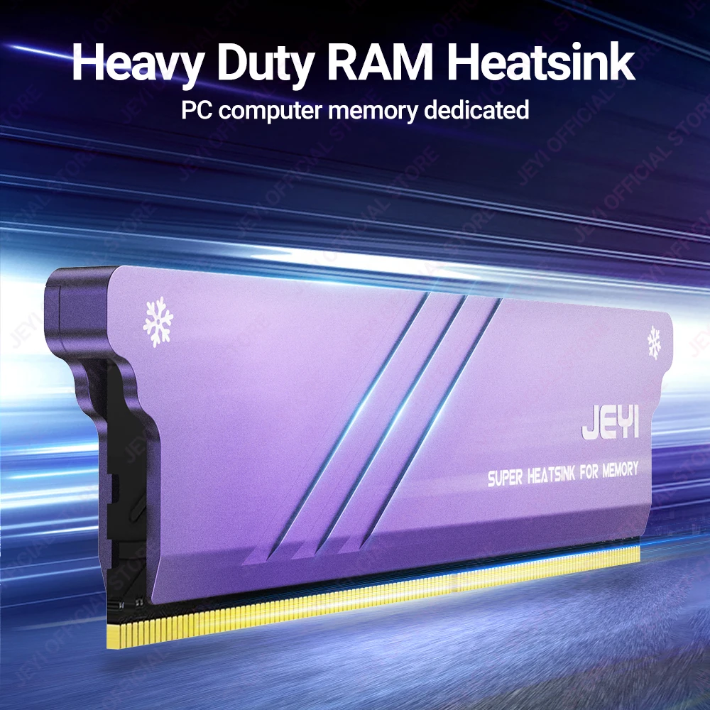 JEYI-메모리 RAM 히트싱크, 열 패드 포함, 데스크탑 RAM 쿨러 DDR 방사선 방산 PC DIY DDR2 DDR3 DDR4 DDR5