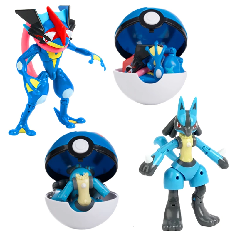 Brinquedo Pokemon Dentro Pokebola Mewtwo Lucario Greninja - paki