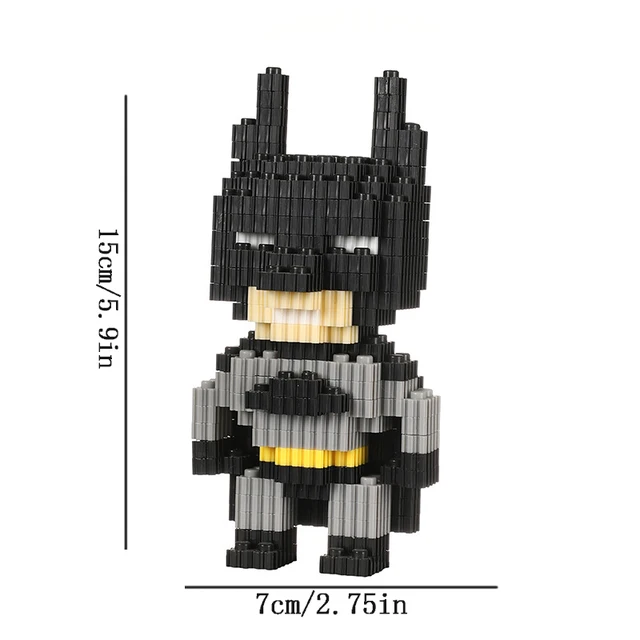 NEW Styles Batman Iron Man Building Blocks Cartoon Anime Figure Image Children Puzzle Assembly Toy Bricks Christmas Toys Gift 2