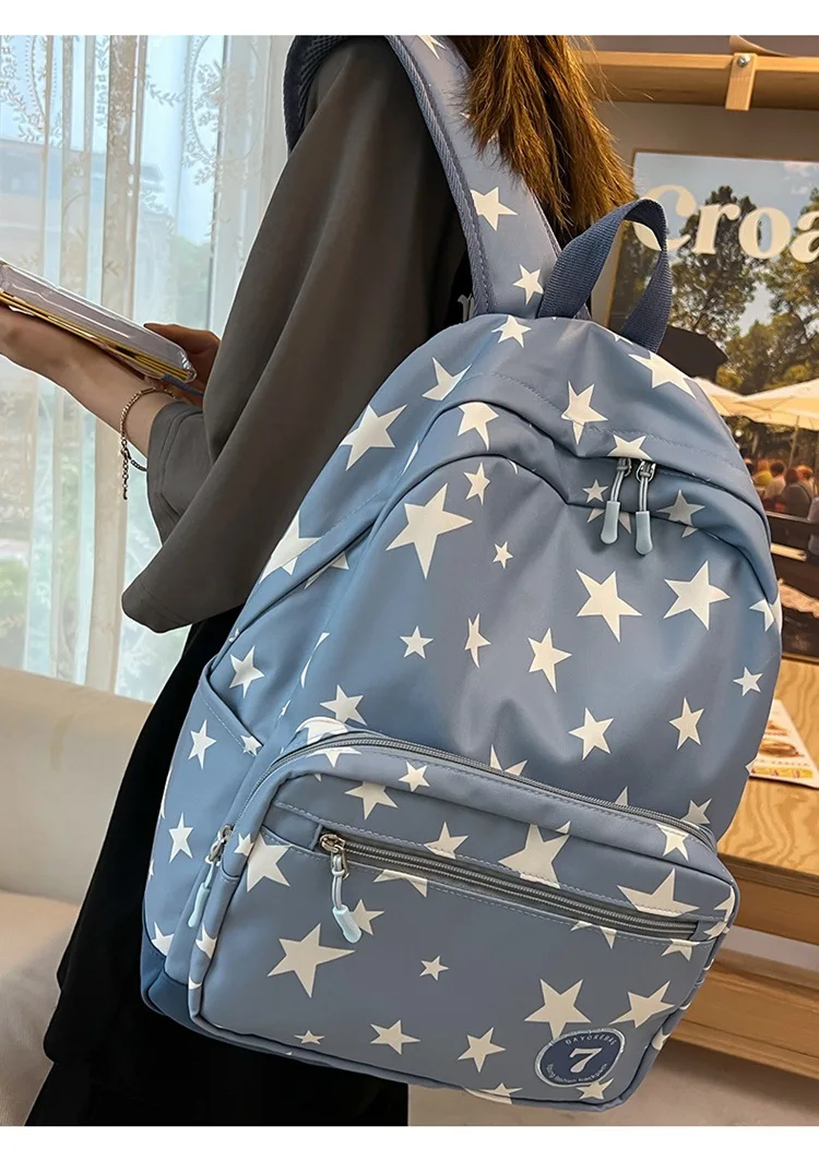 Kawaii Starry Large Capacity Harajuku College Backpack