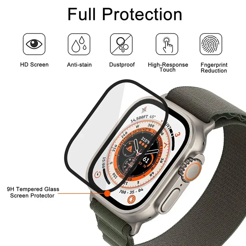 Screen Protector For Apple Watch Series 9-8-7-6 5 4 Se ultra-2 49mm 41mm 45mm 40mm 44mm 3D (Not Tempered Glass) Film Accessories 5 Screen Protector For Apple Watch Series 9-8-7-6 5 4 Se ultra-2 49mm 41mm 45mm 40mm 44mm 3D (Not Tempered Glass) Film Accessories 5