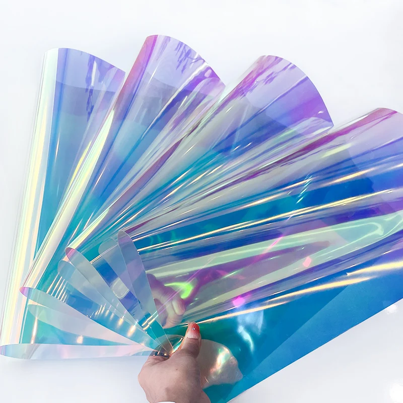 Iridescent Clear PVC Fabric Sheet