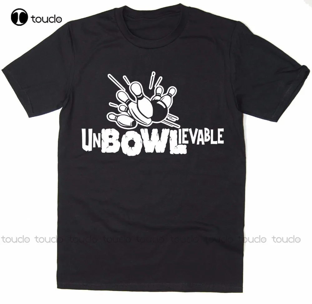 

New T Shirt Man Cotton T-Shirt Men Unbowlievable Funny Bowler Youth Round Collar Customized T-Shirts Unisex Women Shirts Xs-5Xl