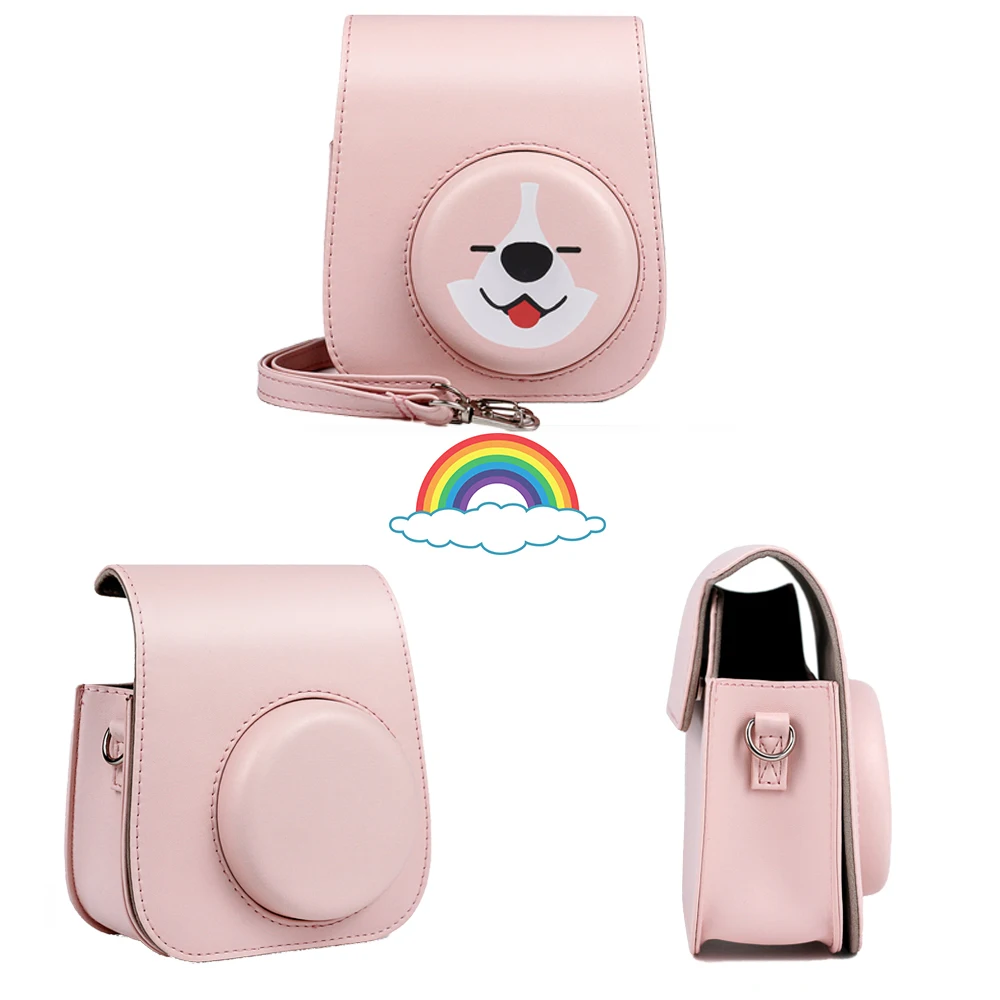 Custodia In Pell Per Fotocamera Instax Mini LiPlay - Protettiva, Con Cinturino, Vari Colori - Foto 4