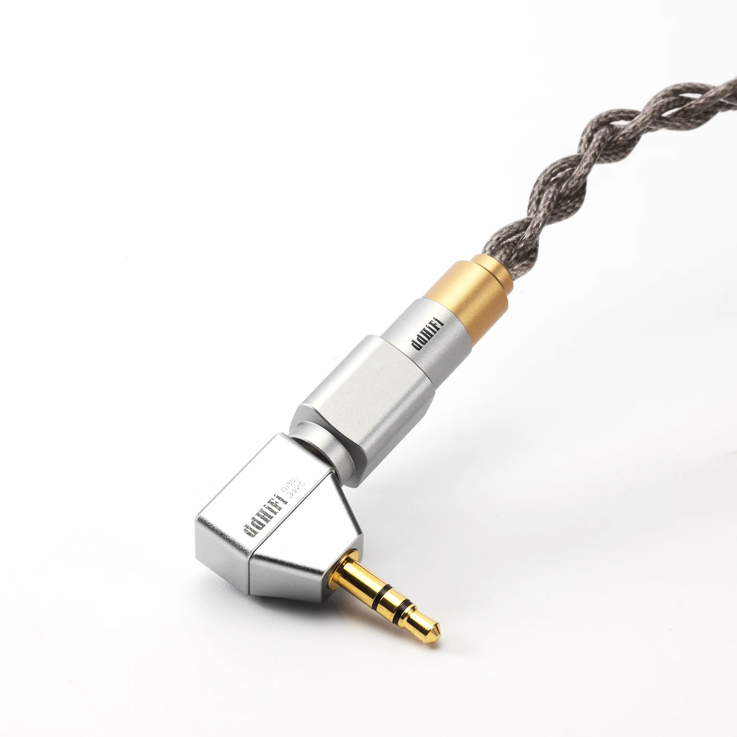 DD ddHiFi DJ35L 3,5-mm-Buchse auf 3,5-mm-Stecker L-förmiger Adapter, CNC-Aluminium für audiophile Kopfhörerkabel ​ – Detail 9