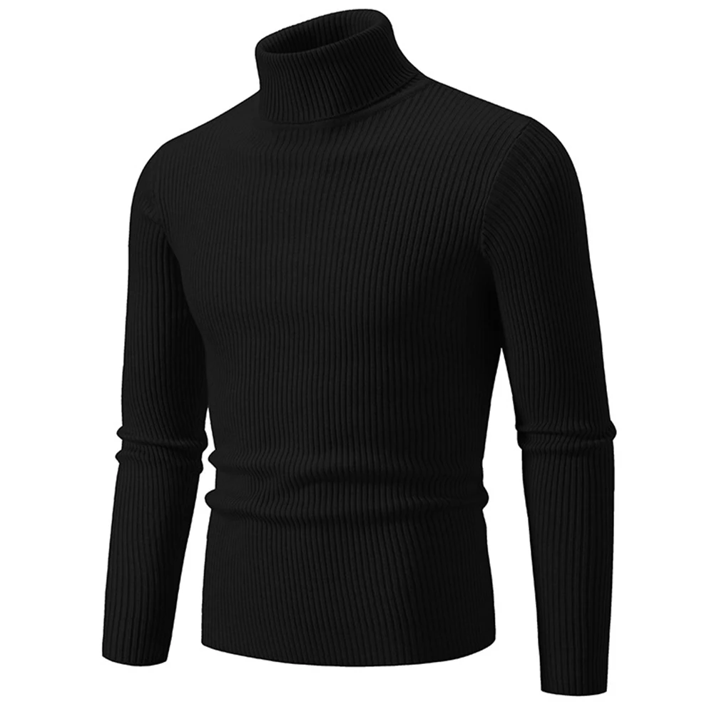 Men Long Lohns Thermal Underwear Slim Fit Casual Shirt Long Sleeves Breathable Sweater Soft Top Turtleneck Winter Warm Pajamas winter warm men thermal underwear long sleeve pullover high neck turtleneck stretch slim basic t shirt jumper knit sweater top