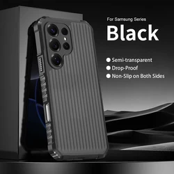 Matte Armor Shockproof Phone Case - Durable Protective Cover - Galaxy A37 (Black)