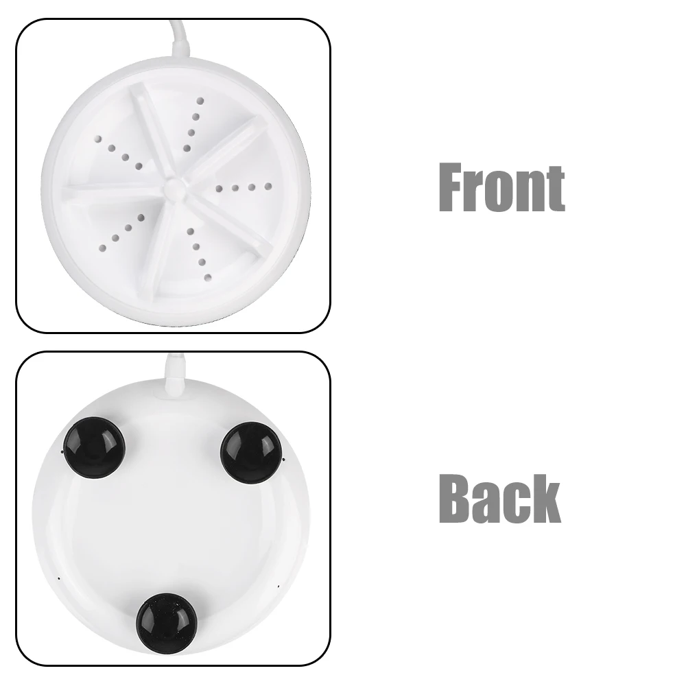 With USB Cable Mini Ultrasonic Washer Washing Machine Removes Dirt Washer Clothing Cleaning