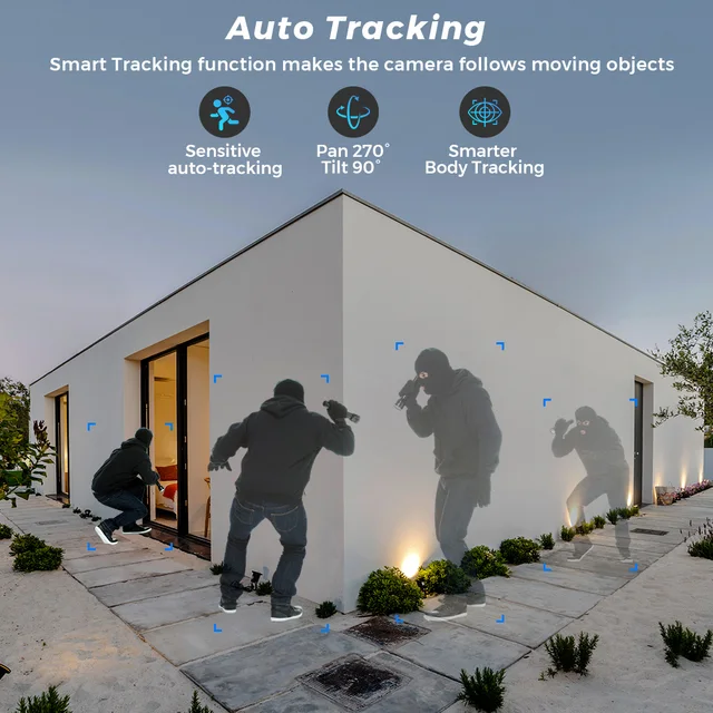 10MP 5K Dual Lens PTZ IP Camera with Dual Screen 8MP Ai Human Detection Auto Tracking Wireless Outdoor Surveillance Camera O-KAM 3