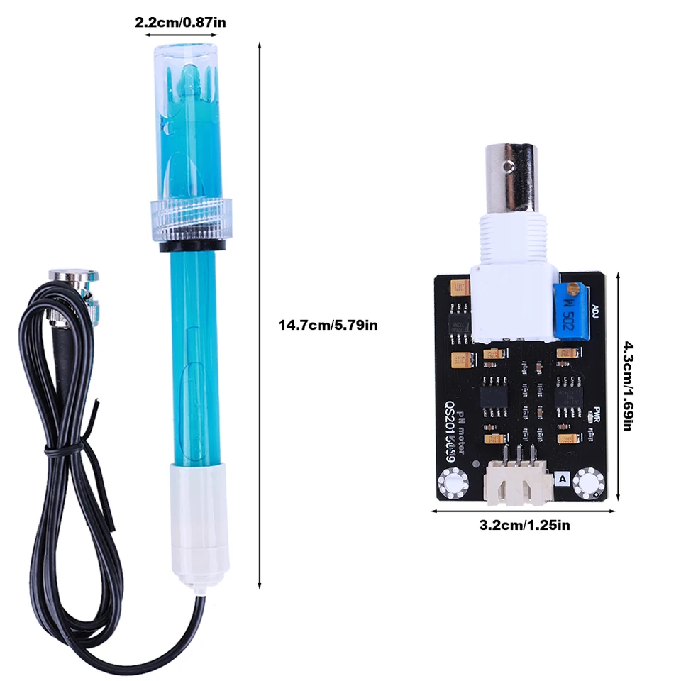 Sensore PH Elettrodo Composito - Kit Per Misurazione PH Con Sonda Professionale - Foto 4