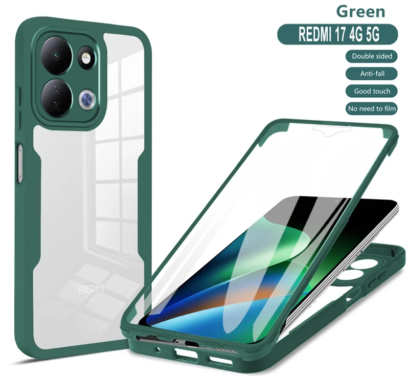 360° Clear Shockproof Soft Silicone Phone Protector Case