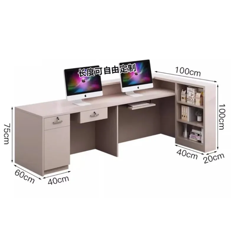 Bar Counter Cashier Cabinet Reception Desk Office Furniture