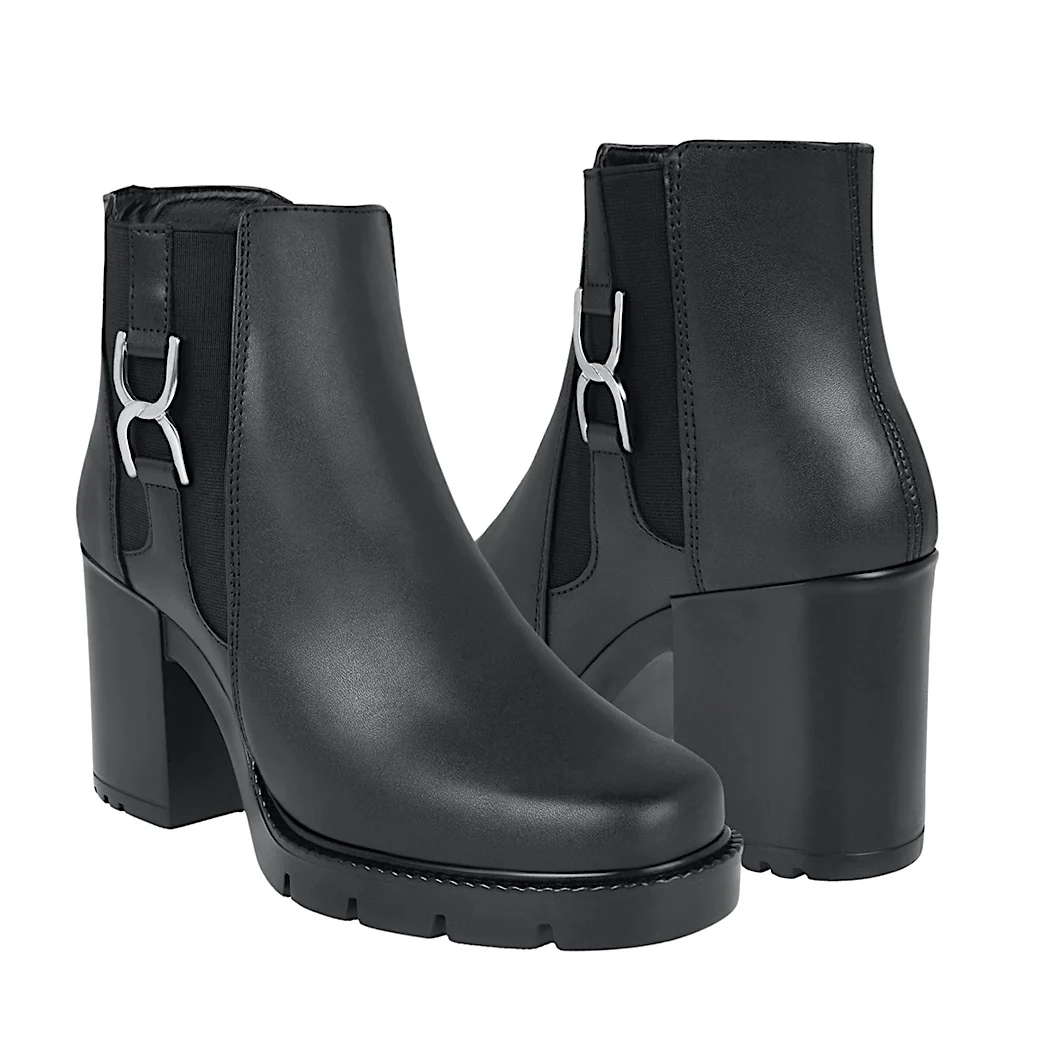 BOTINES DAMA STYLO 0745 SIMIPIEL NEGRO