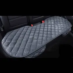 Universal Winter Warm Car Seat Cushion Set - Three Piece Protector & Cover (Rear Cushion Grey)
