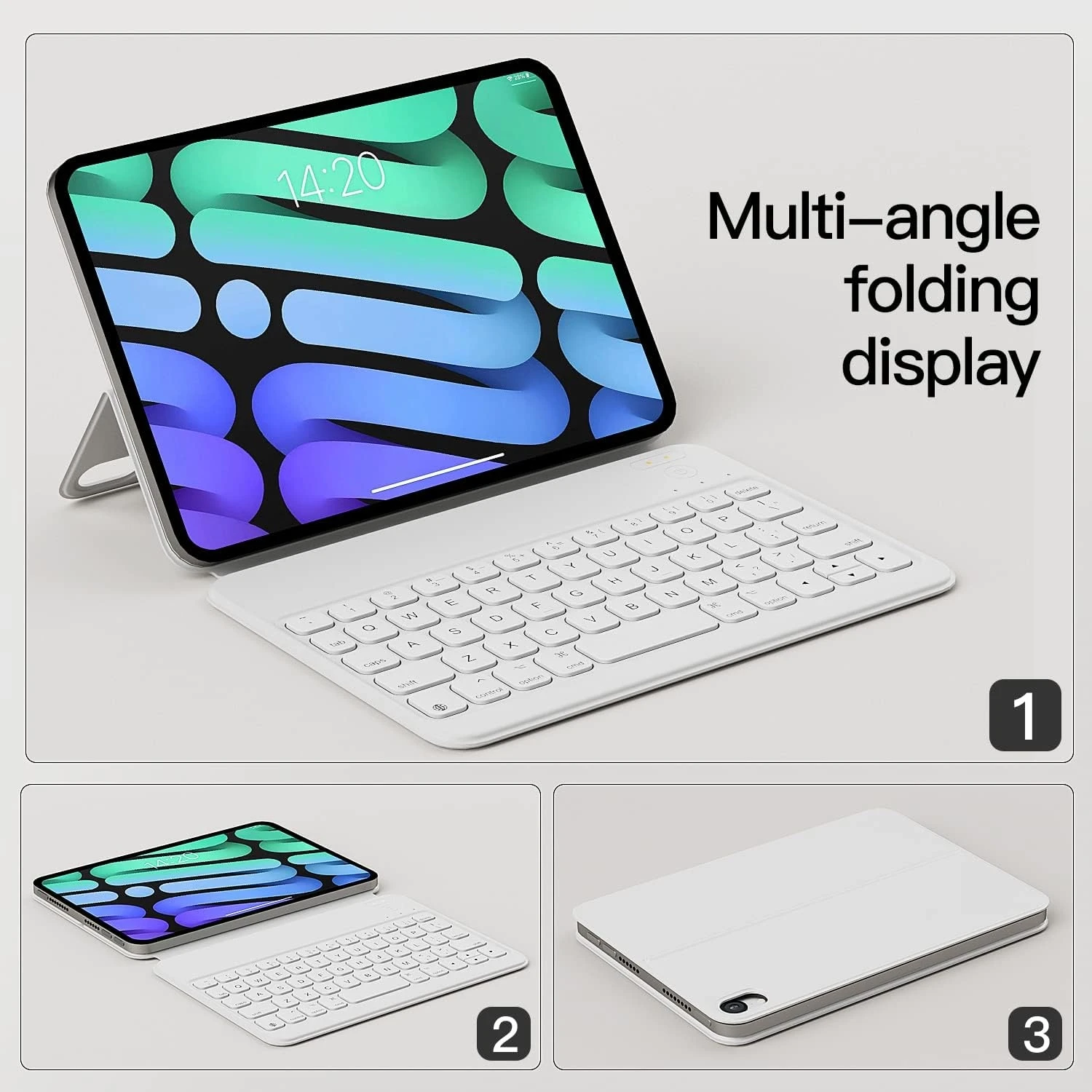 Ultra Slim Wireless Keyboard Case Power Display Magnetic Protective Cover for iPad Mini 6th Generation