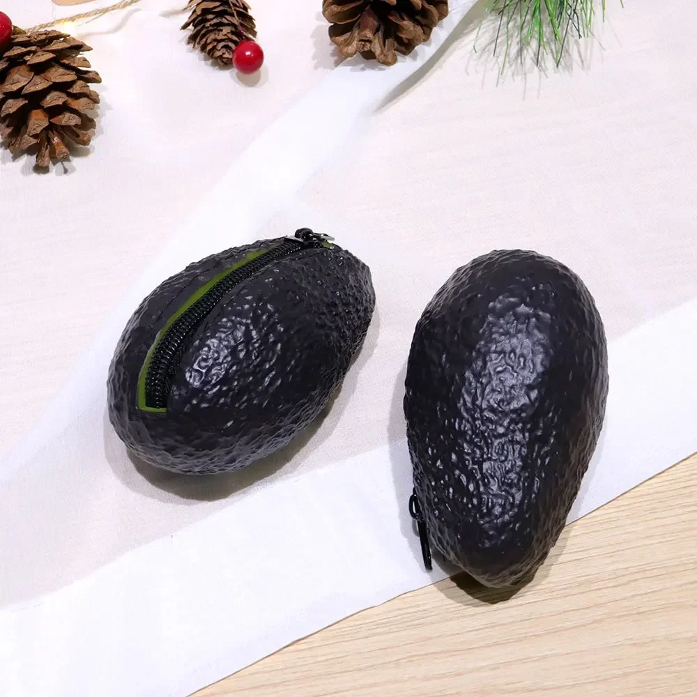 Girls Handbag Avocado Purse Portable Storage Bag Zipper Closure Wallet for Party Street Dating Commuting Travel