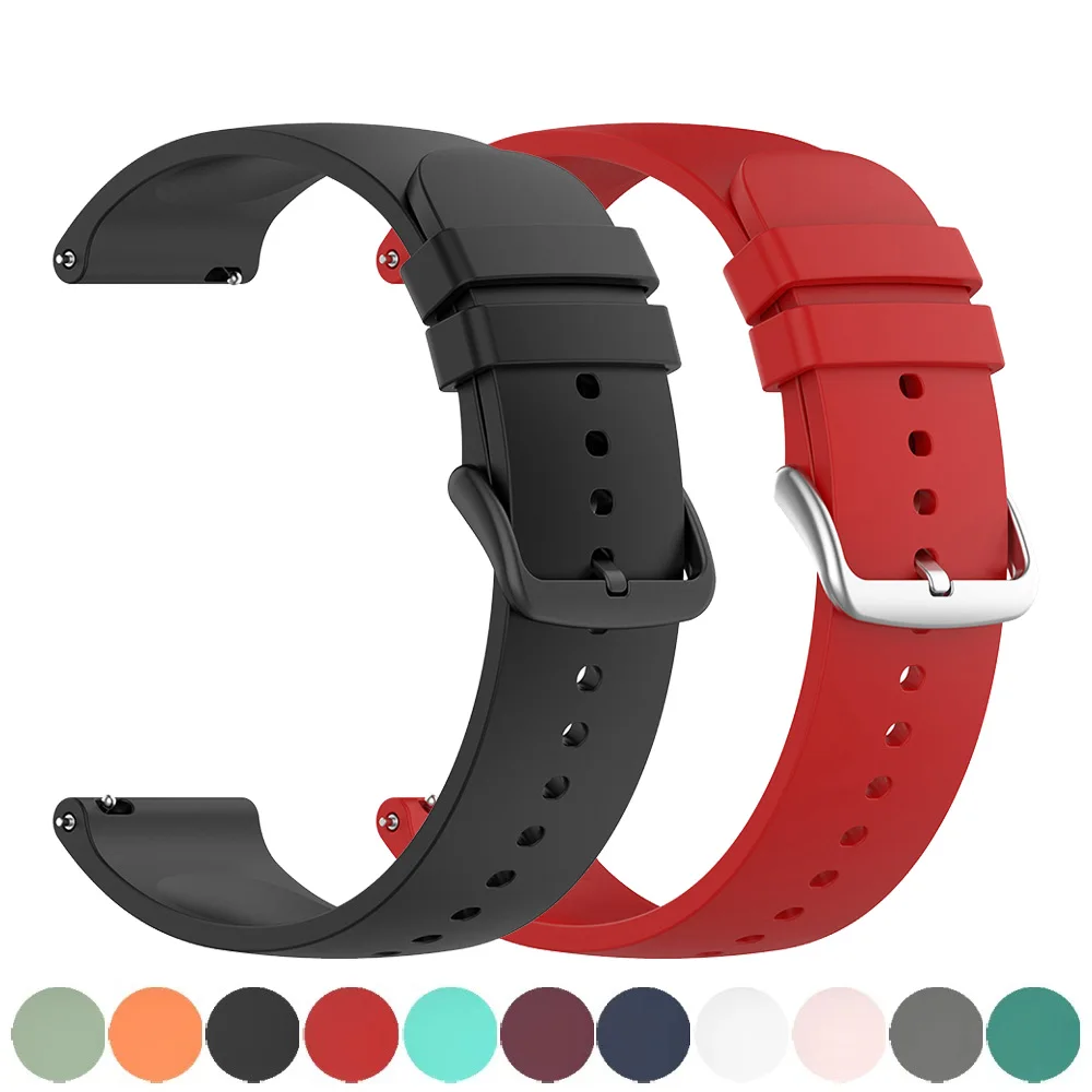 Sleek 20mm Silicone Watch Strap Bracelet