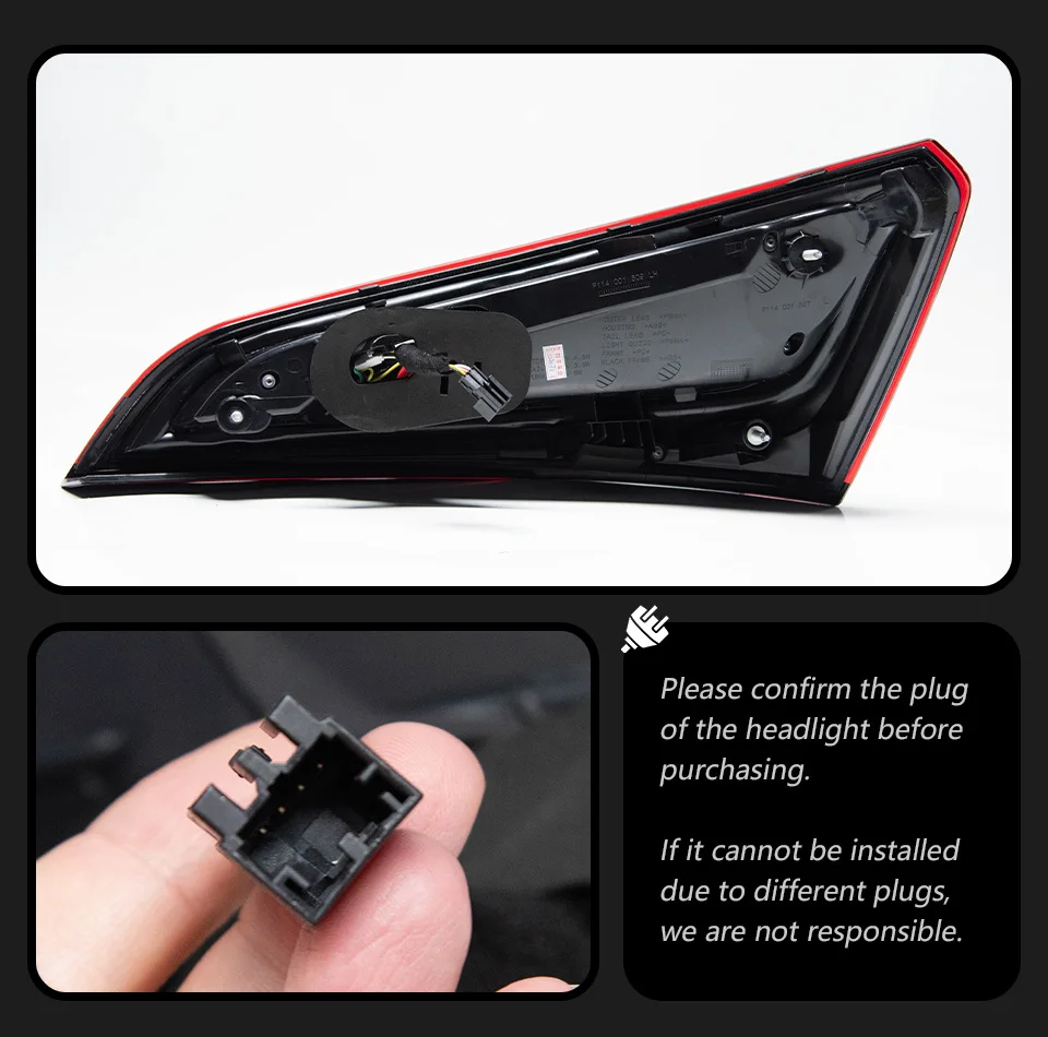 AKD Tail Lamp for Audi Q5 Q5L LED Tail Light 2008-2018 Q5 Q5L Rear Fog Brake Turn Signal Automotive Accessories