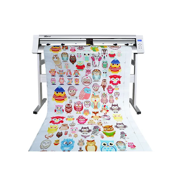 ZJZ 54인치 비닐 커터 MG1200 절단 폭 4피트 플로터 자동 레이저 센서 윤..